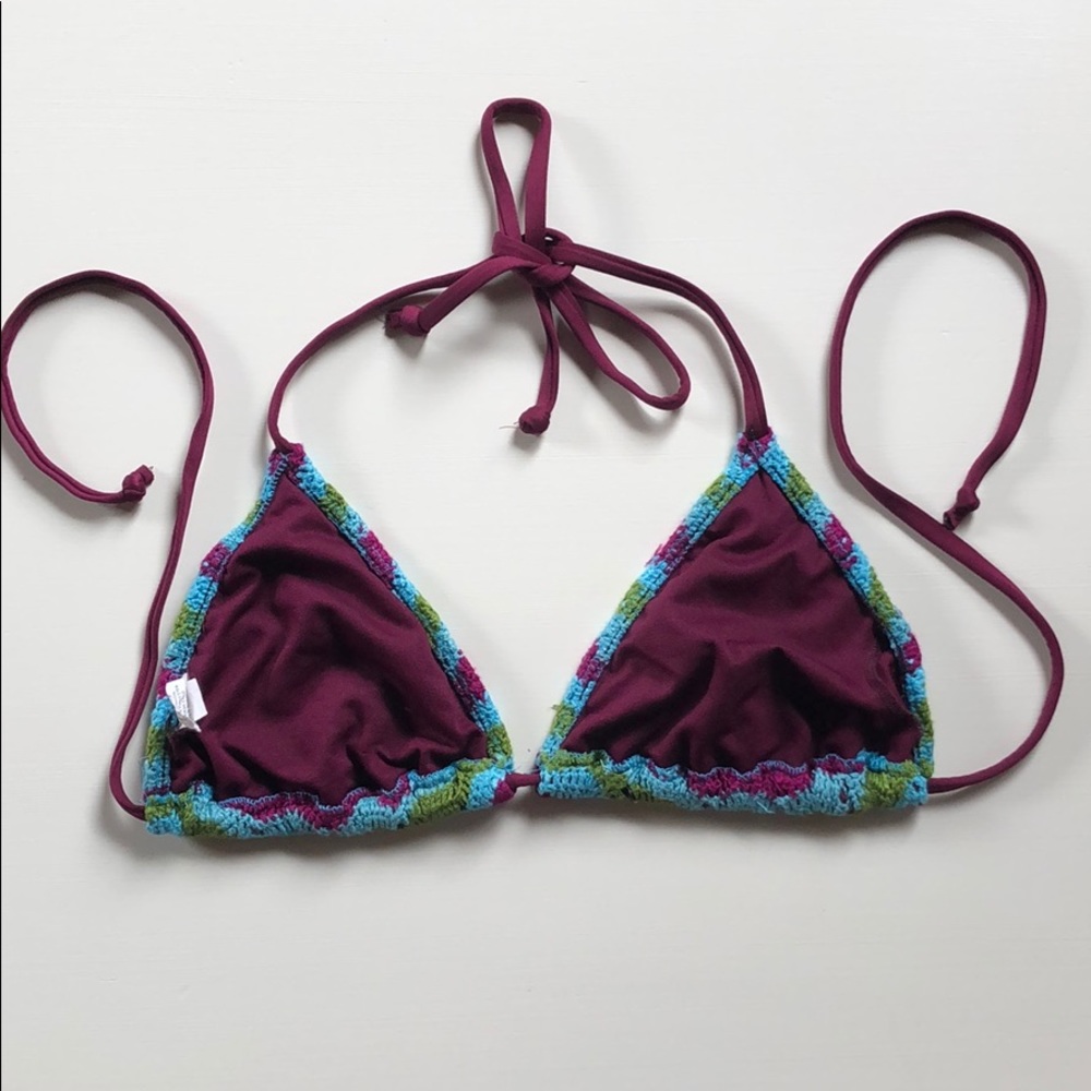 Mossimo | Crochet Zig Zag Bikini Top | Large - Picture 4 of 7